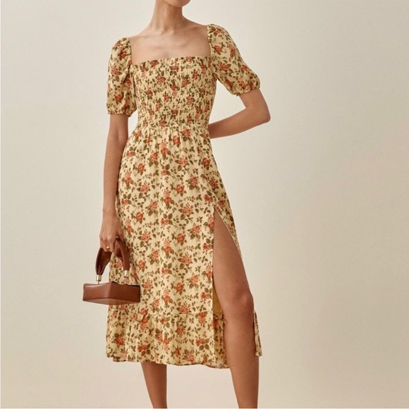 Reformation Dresses & Skirts - Reformation Meadow Yellow Floral Dress